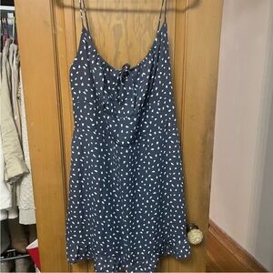 EUC Abercrombie & Fitch Blue and White Mini Dress Sz L